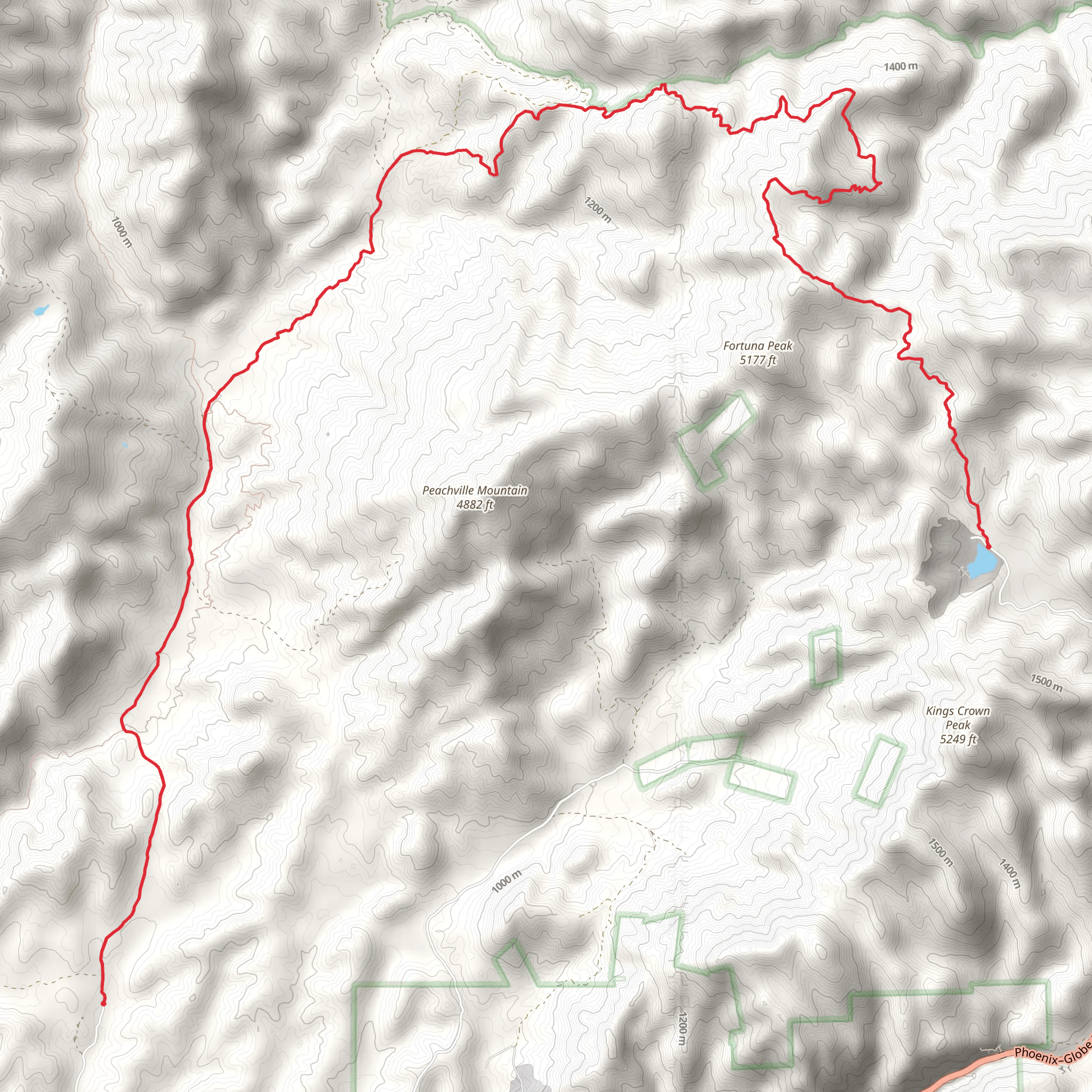 North Queen Creek Canyon Road mobile static map