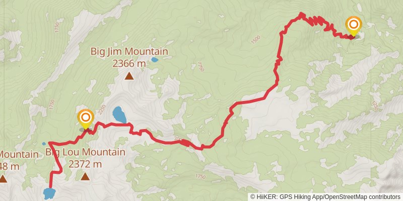 Lake Ida - Icicle Trail via Hatchery Creek Trail stage 3 Map