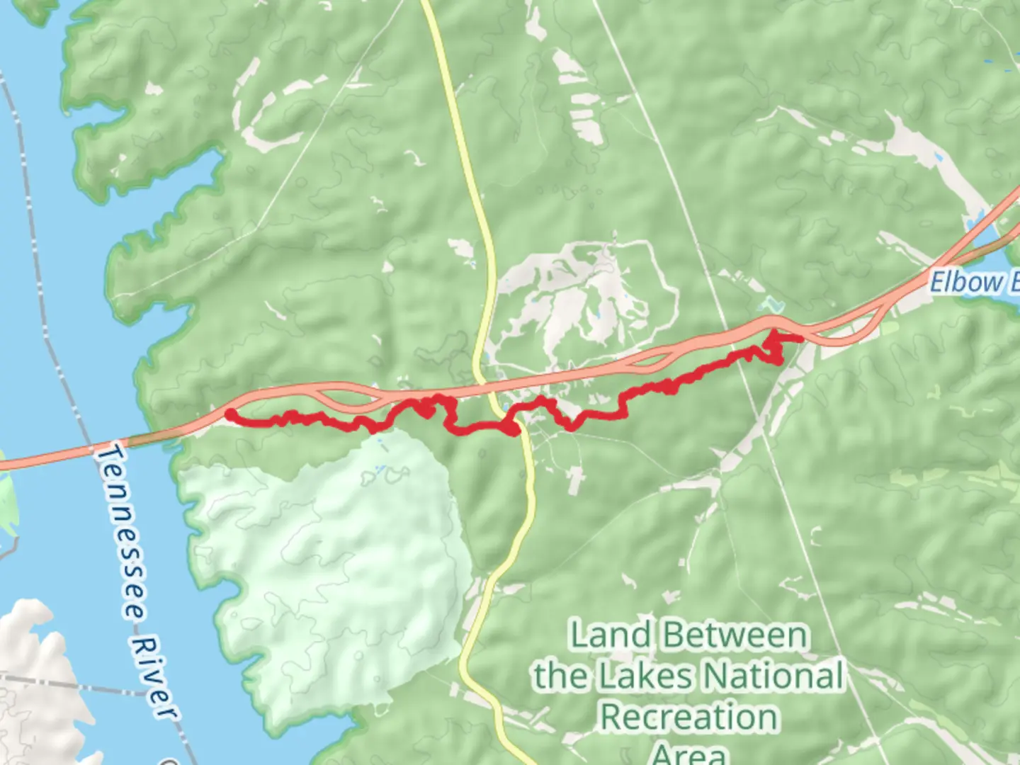 An image depicting the trail Central Hardwoods Scenic Trail and its surrounding area.