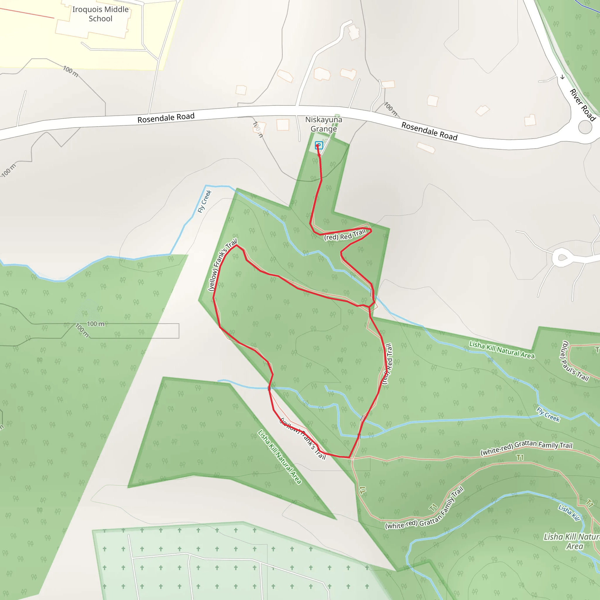 Frank's Trail mobile static map