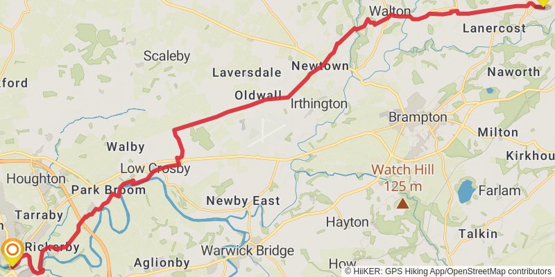 Hadrian's Wall Path stage 5 Map