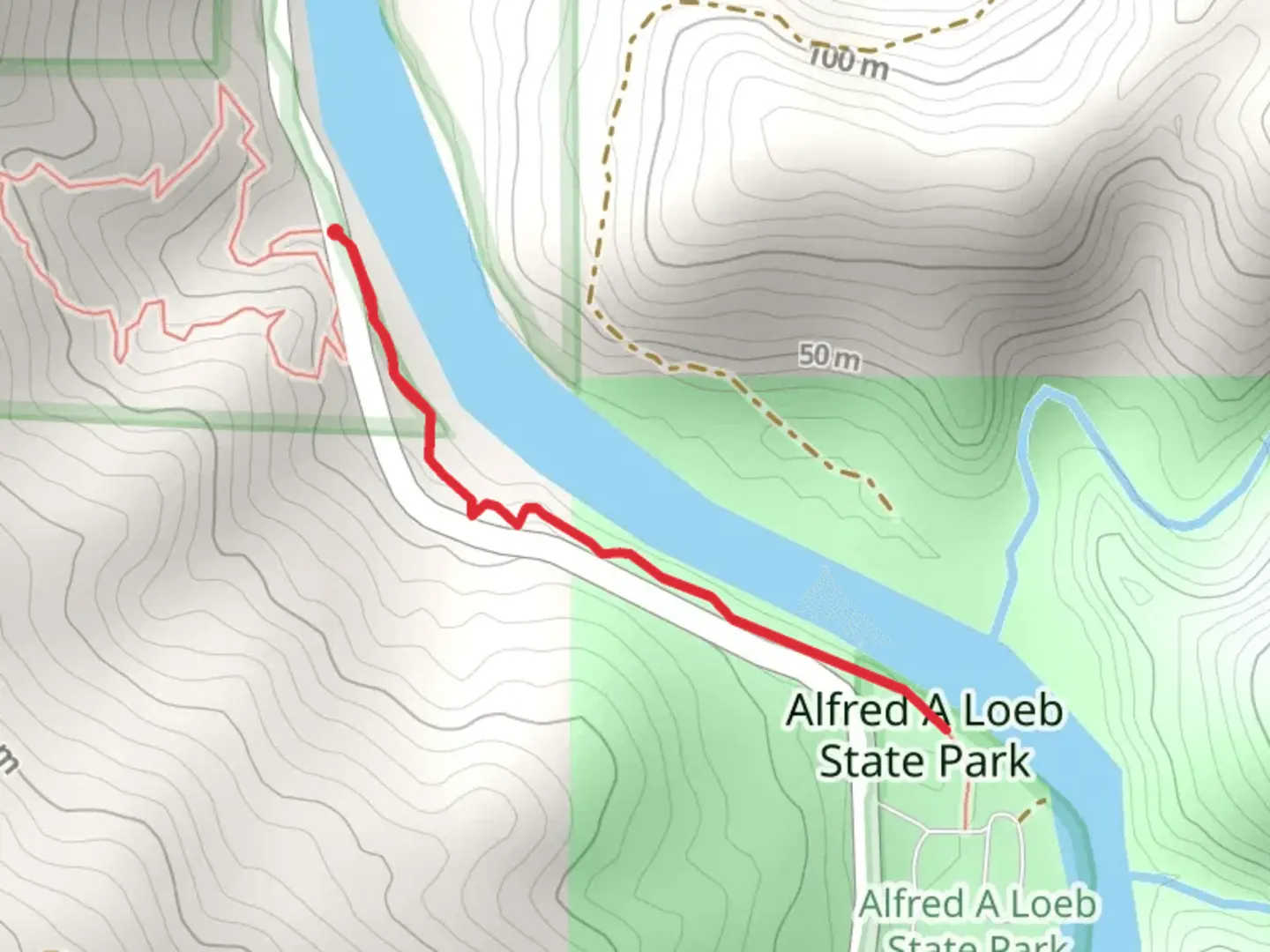 An image depicting the trail Chetco River Riverview Nature Trail and its surrounding area.