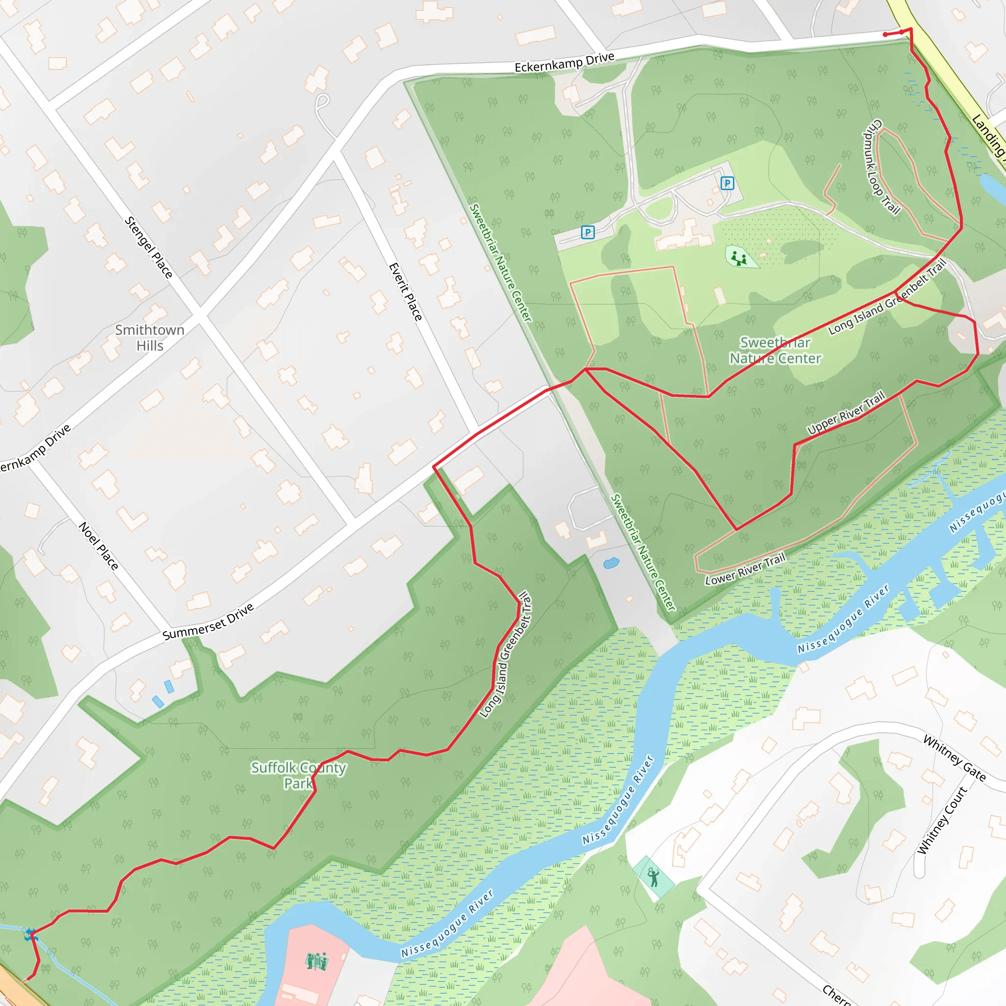 Long Island Greenbelt Trail Loop mobile static map