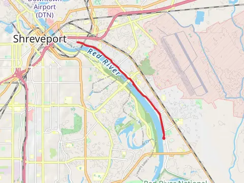 Red River via Arthur Ray Teague Parkway Trail