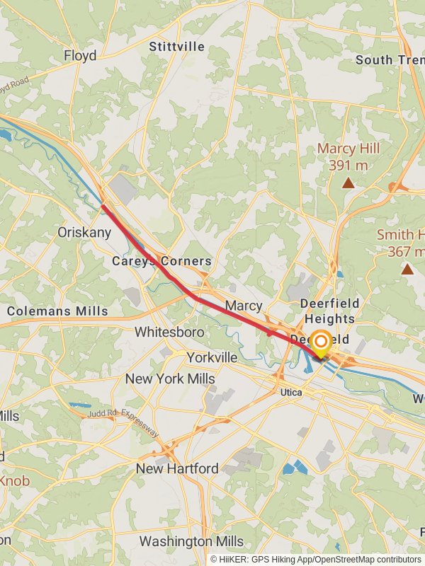 Erie Canal - Deerfield mobile static map