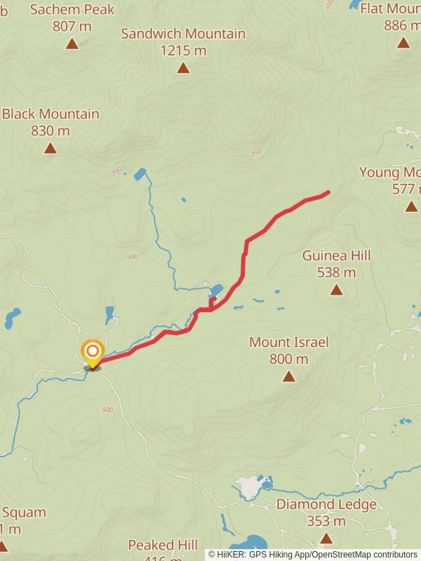 Guinea Pond Trail mobile static map