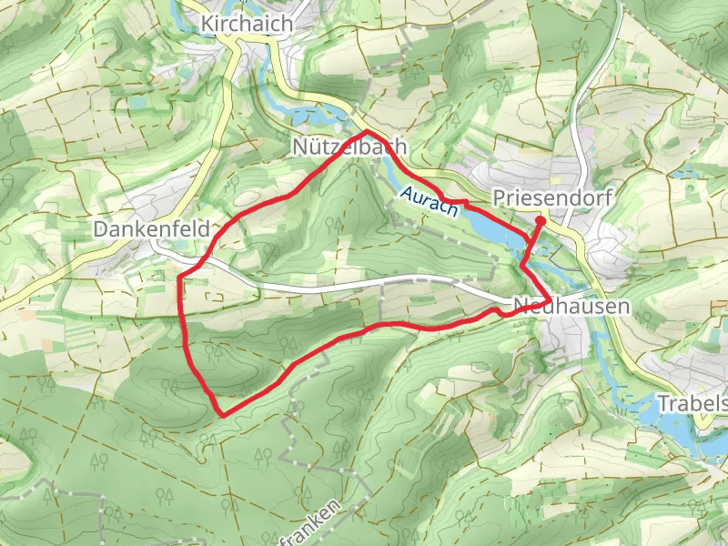 Priesendorf and Dankenfeld Loop via Priesendorfer Weiher