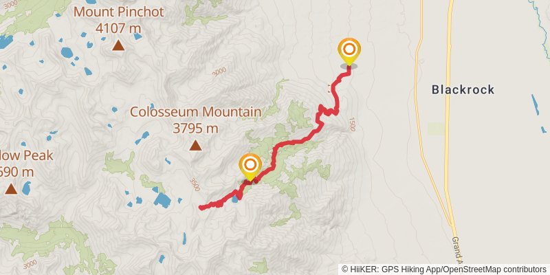 Sawmill Pass Trail stage 3 Map