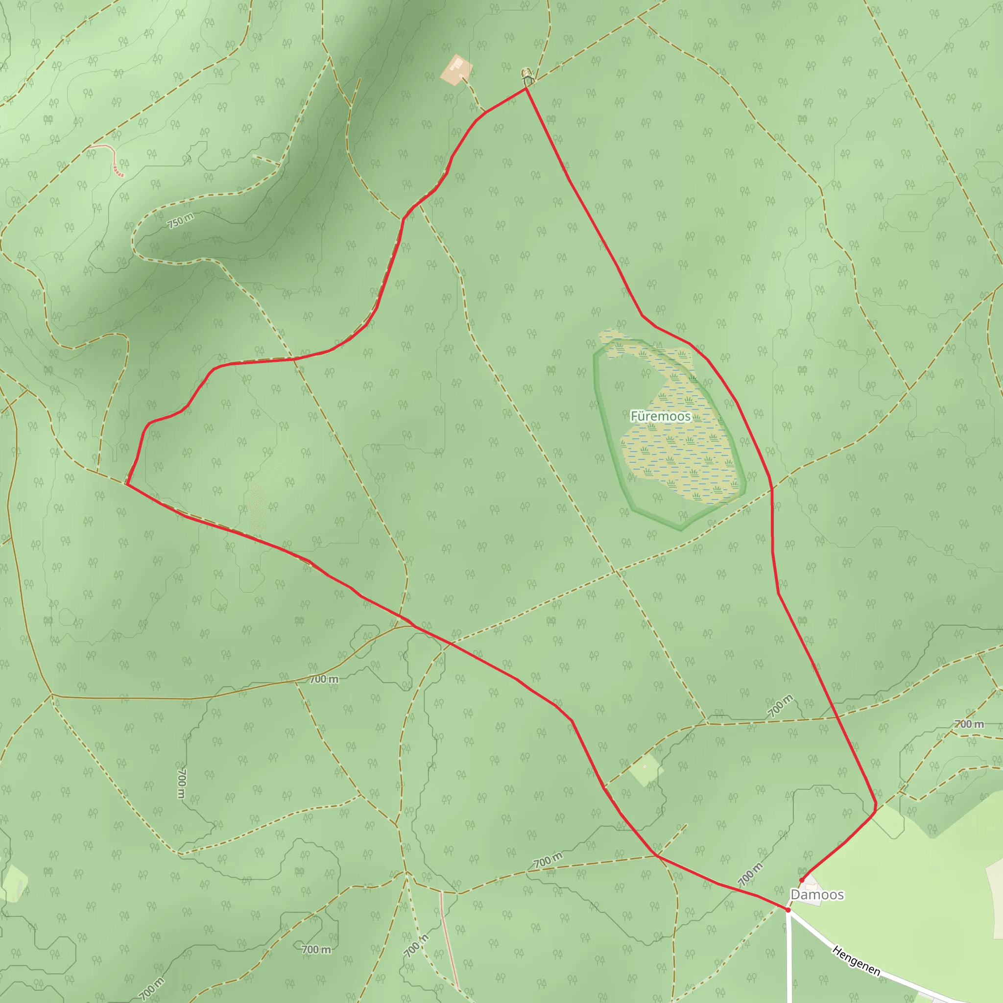 Waldacker Loop mobile static map