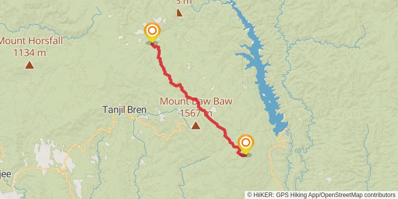 Australian Alps Walking Track stage 3 Map