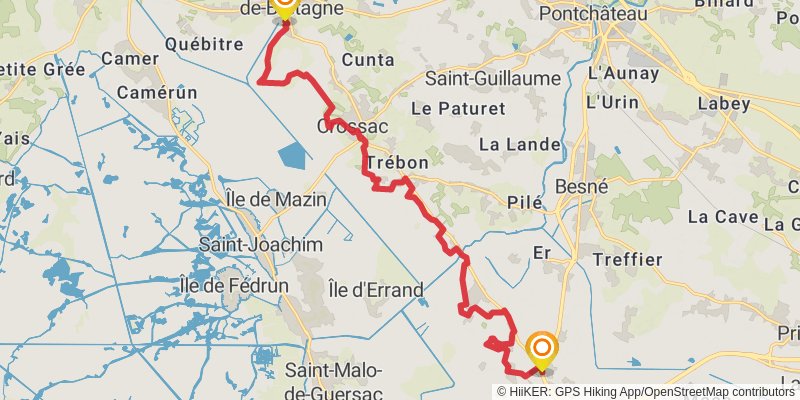 GR 3 - Vallee De La Loire stage 63 Map