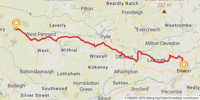 Celtic Way stage 34 Map