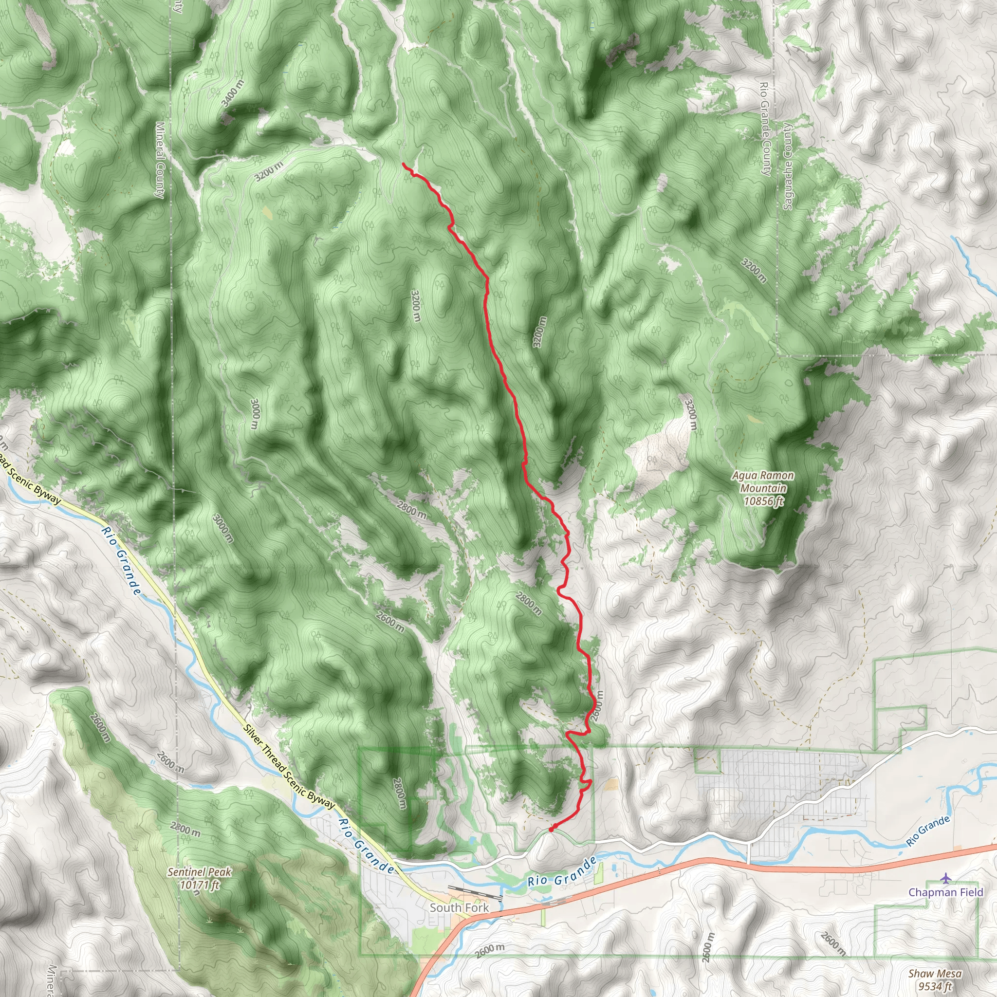 West Bear Trail mobile static map