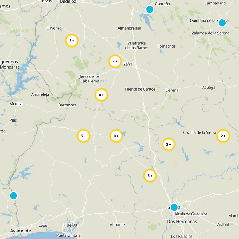 Fuentes de León Static Map
