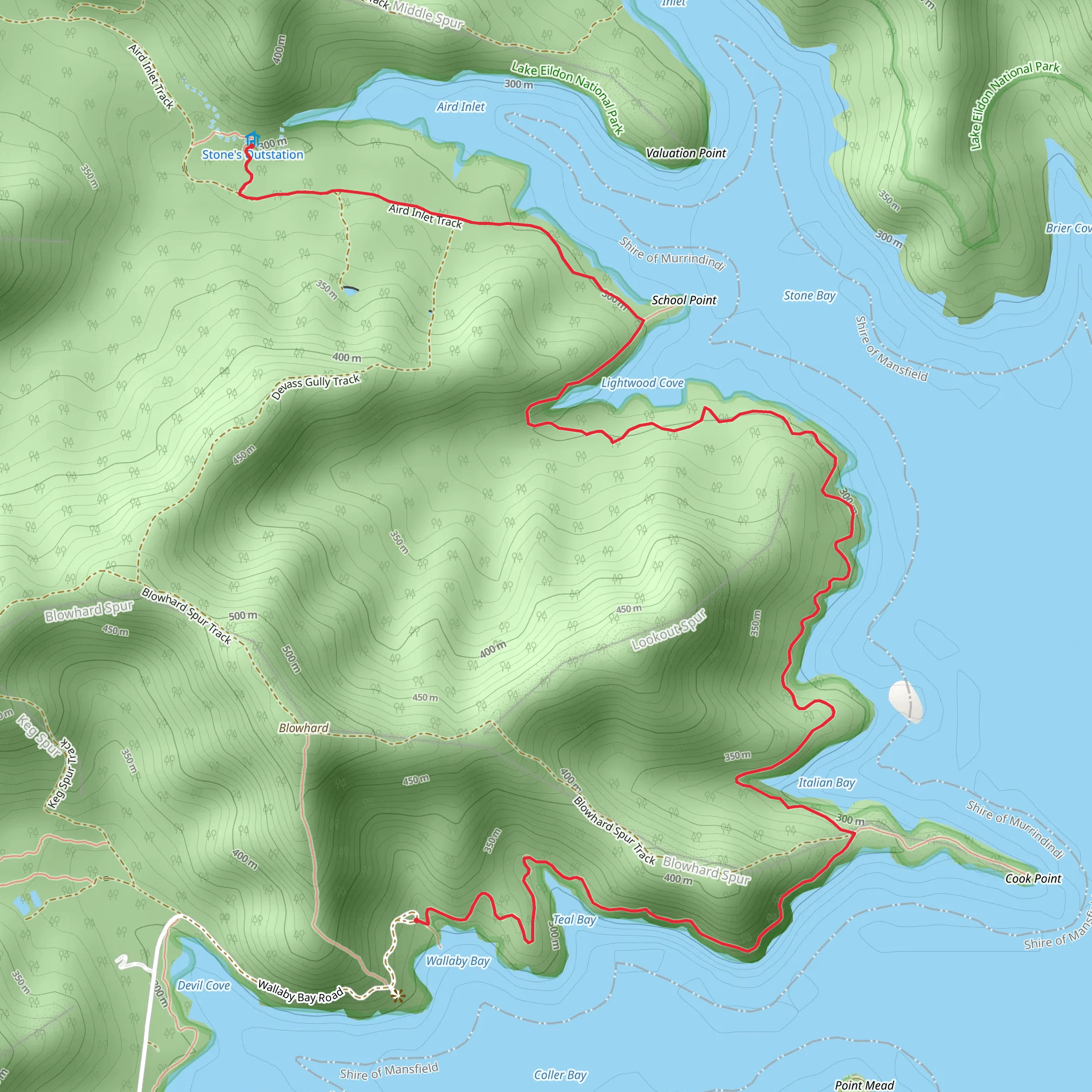 Stone's Outstation Heritage Hut Trail mobile static map