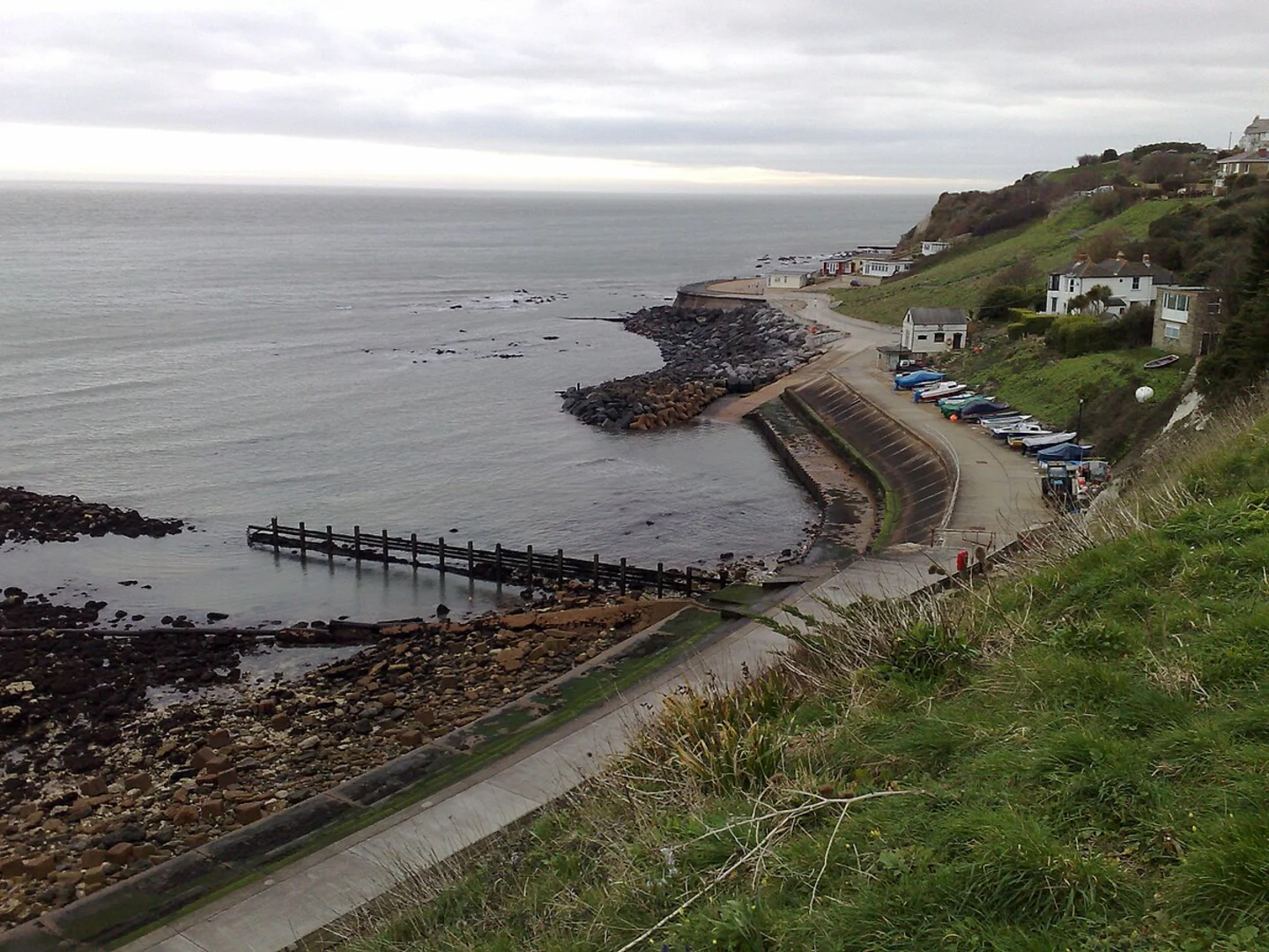 An image depicting the trail Donkey Sanctuary, The Landslip and Ventnor Bay via Coastal Path and its surrounding area.