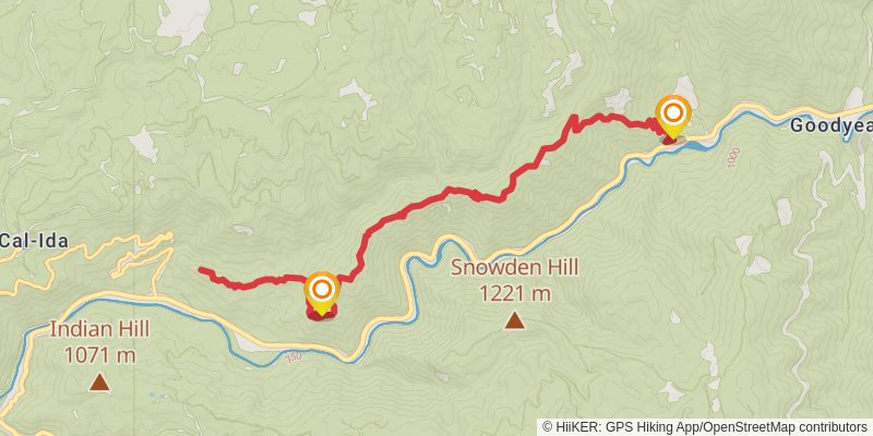Fiddle Creek Ridge Trail stage 2 Map