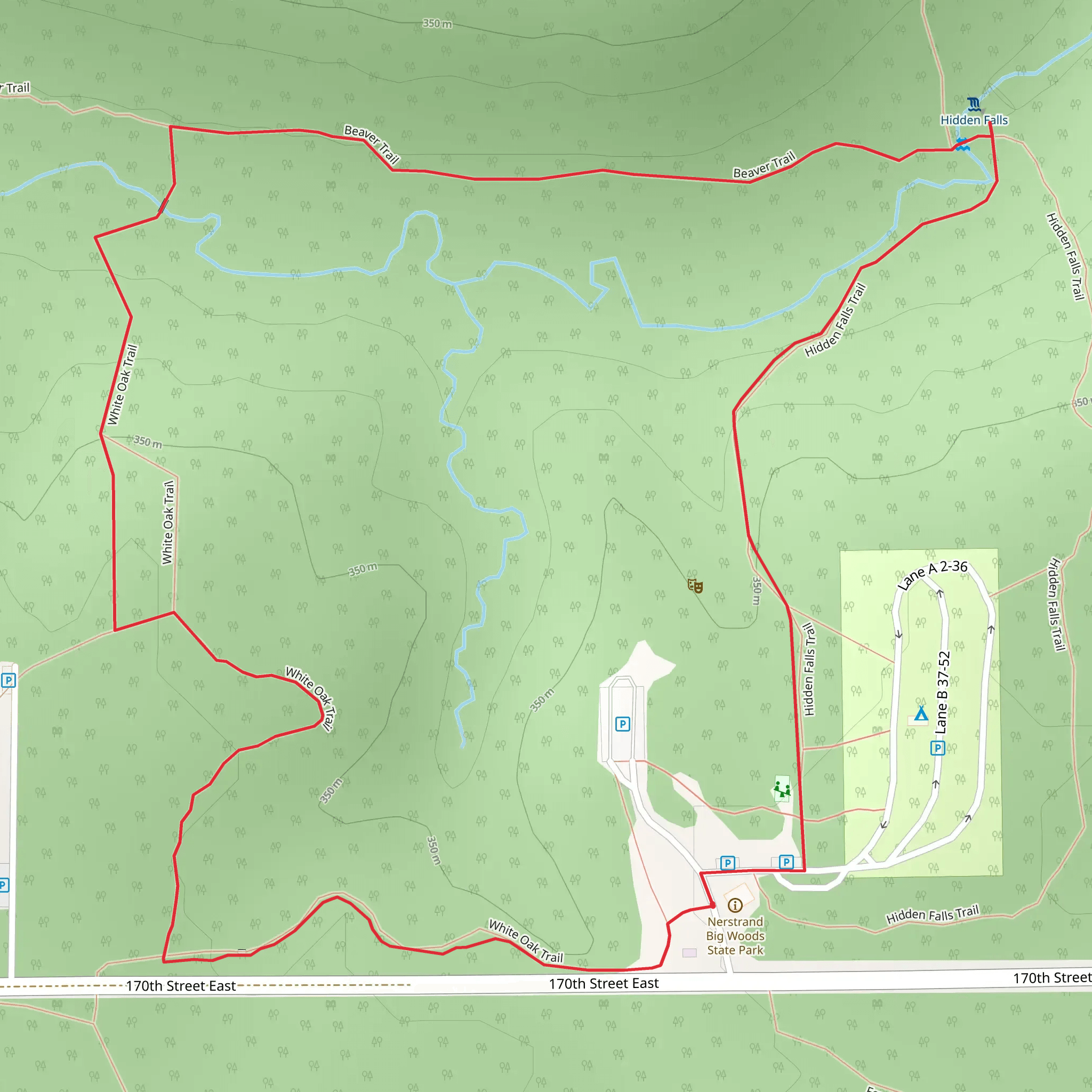 Prairie Creek Loop mobile static map