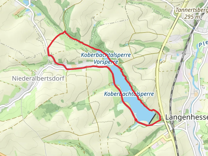 Koberbachtalsperre and Koberbachtalsperre Vorsperre Loop via Rundweg Talsperre