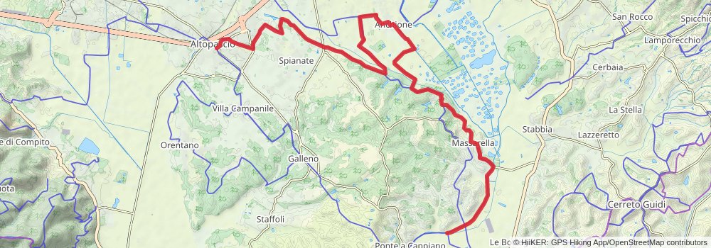 Via Francigena alt 5 Map