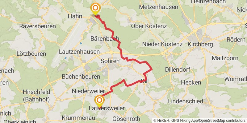 Saar-Hunsrück-Steig stage 15 Map