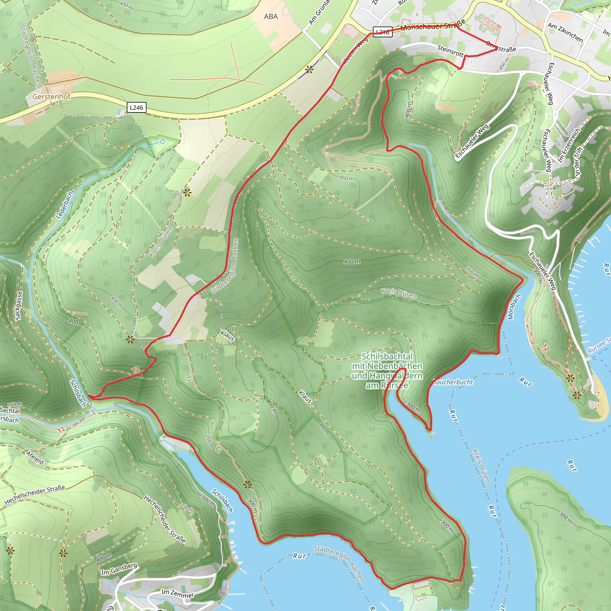 Horsberg, Backesberg and Schwammenauel Loop mobile static map