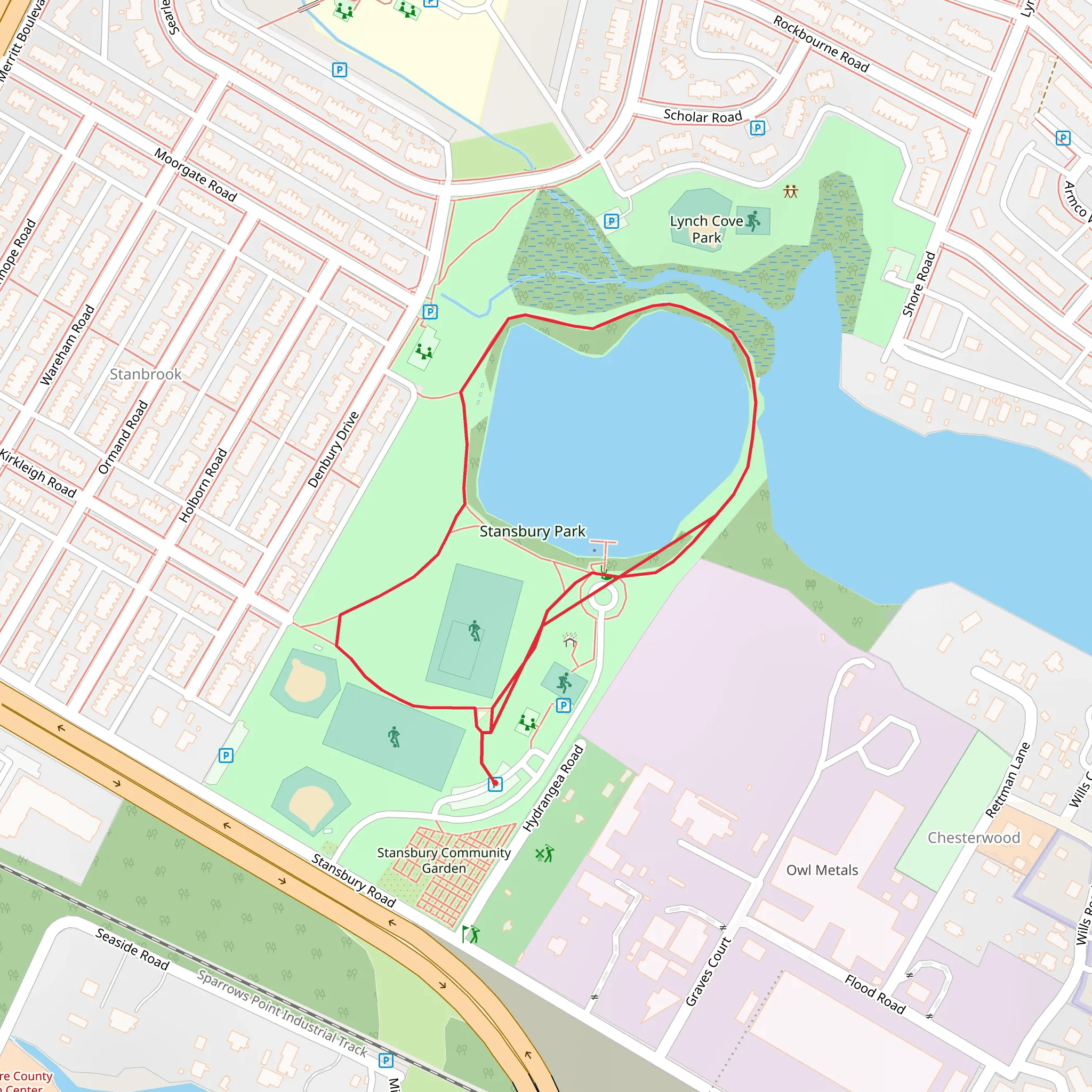 Stansbury Park Loop mobile static map