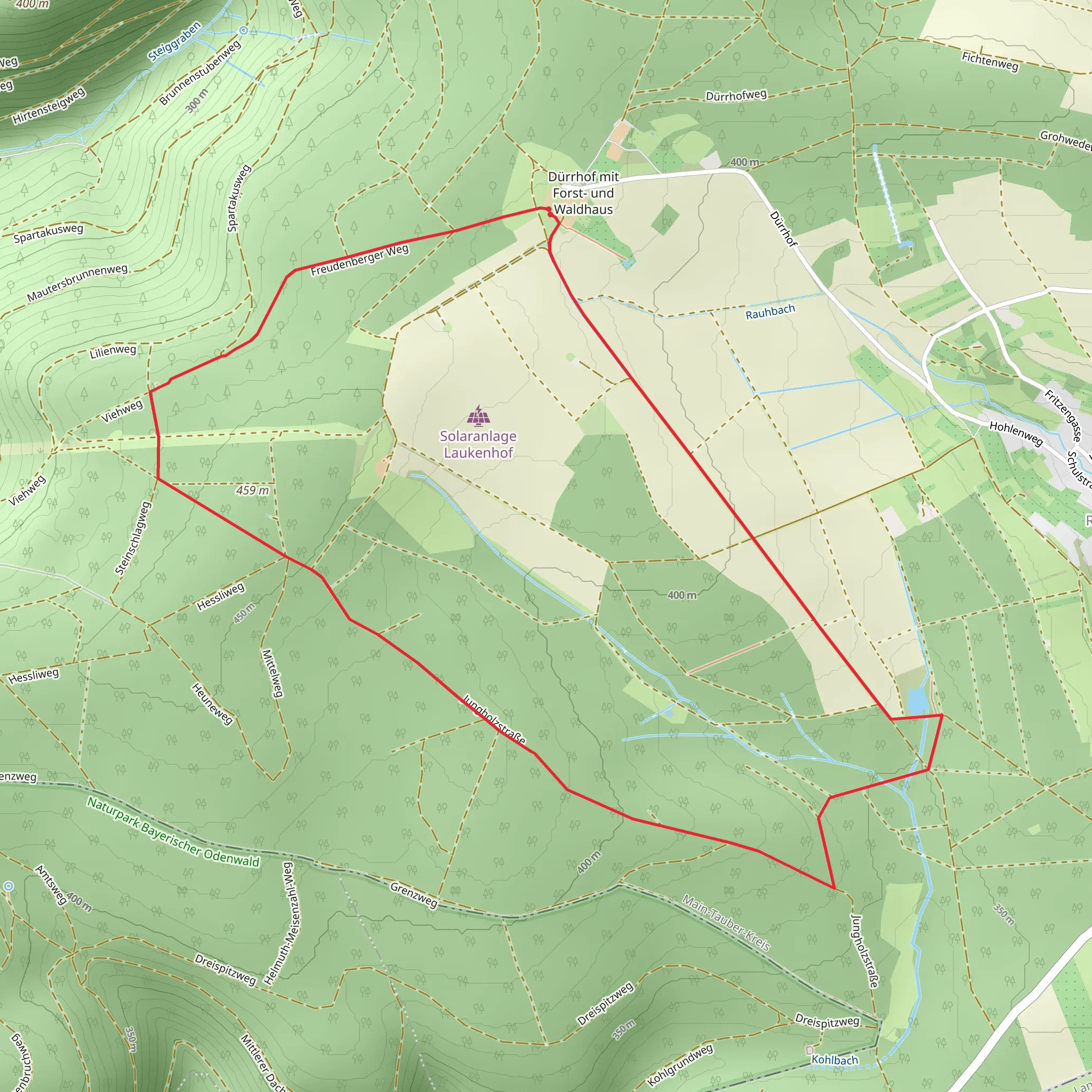 Freudenberger Weg mobile static map