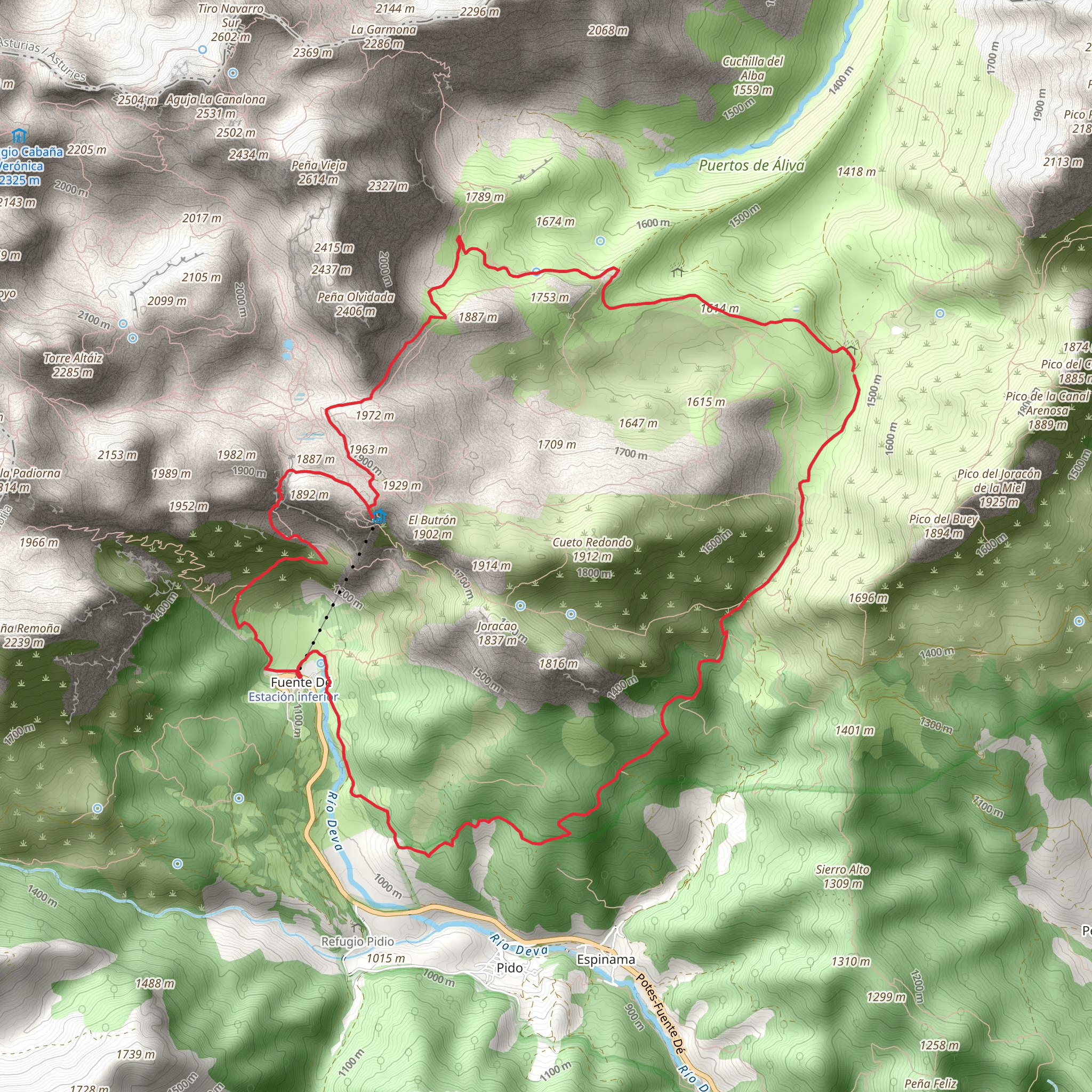 Ports of Áliva PR PNPE 24 mobile static map