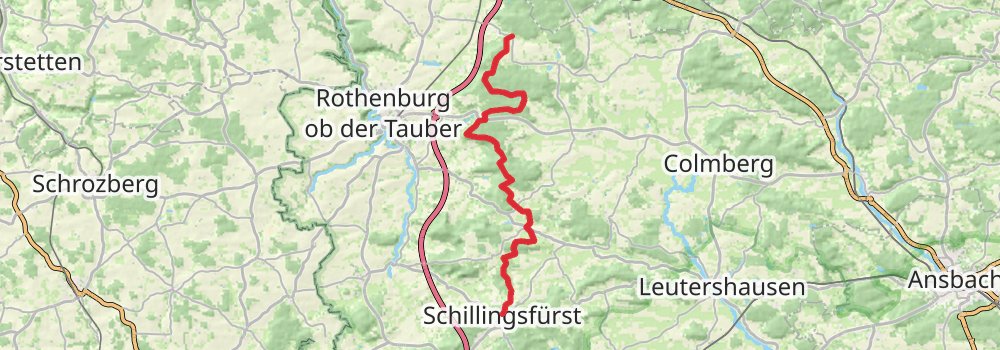 Europäischer Wasserscheideweg stage 4 Map