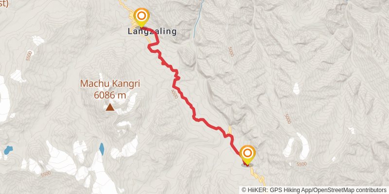 Lamayuru to Padum Trek stage 5 Map
