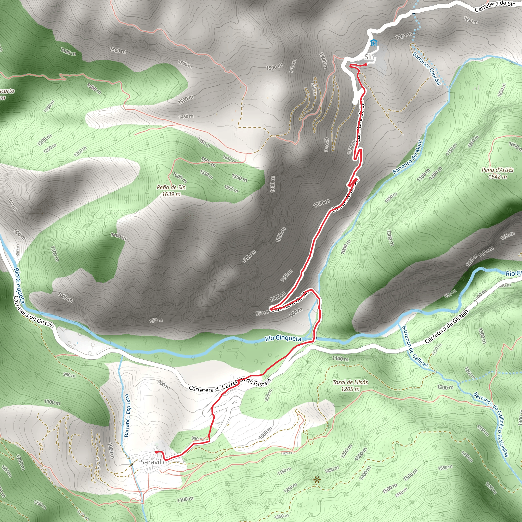 Saravillo - Without PR HU 38 mobile static map