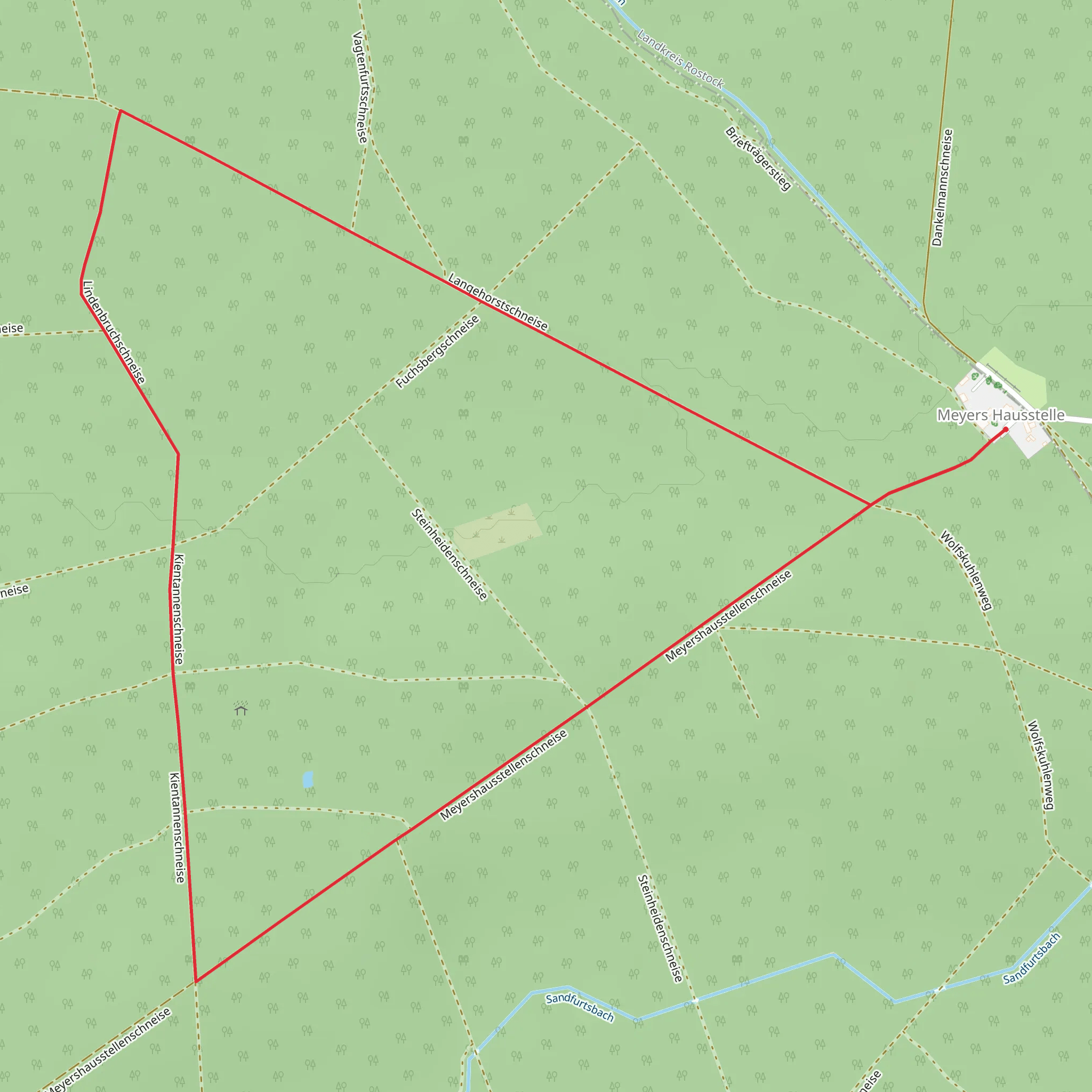 Langehorstschneise and Meyershausstellenschneise Loop mobile static map