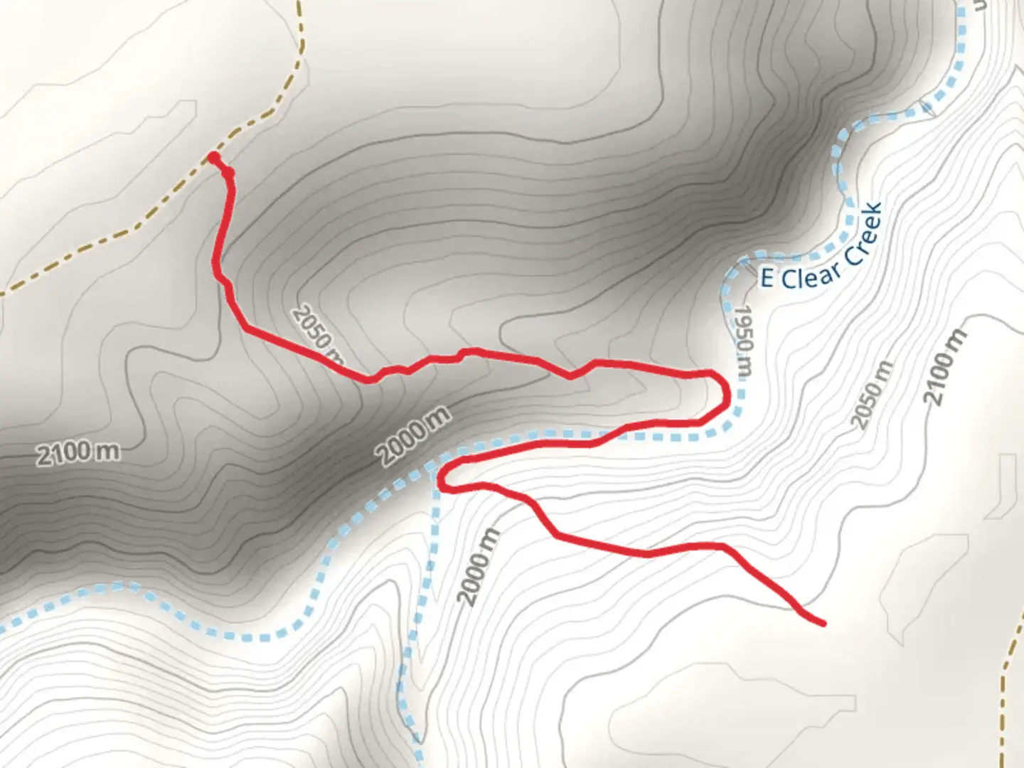 An image depicting the trail Horse Crossing Trail and its surrounding area.