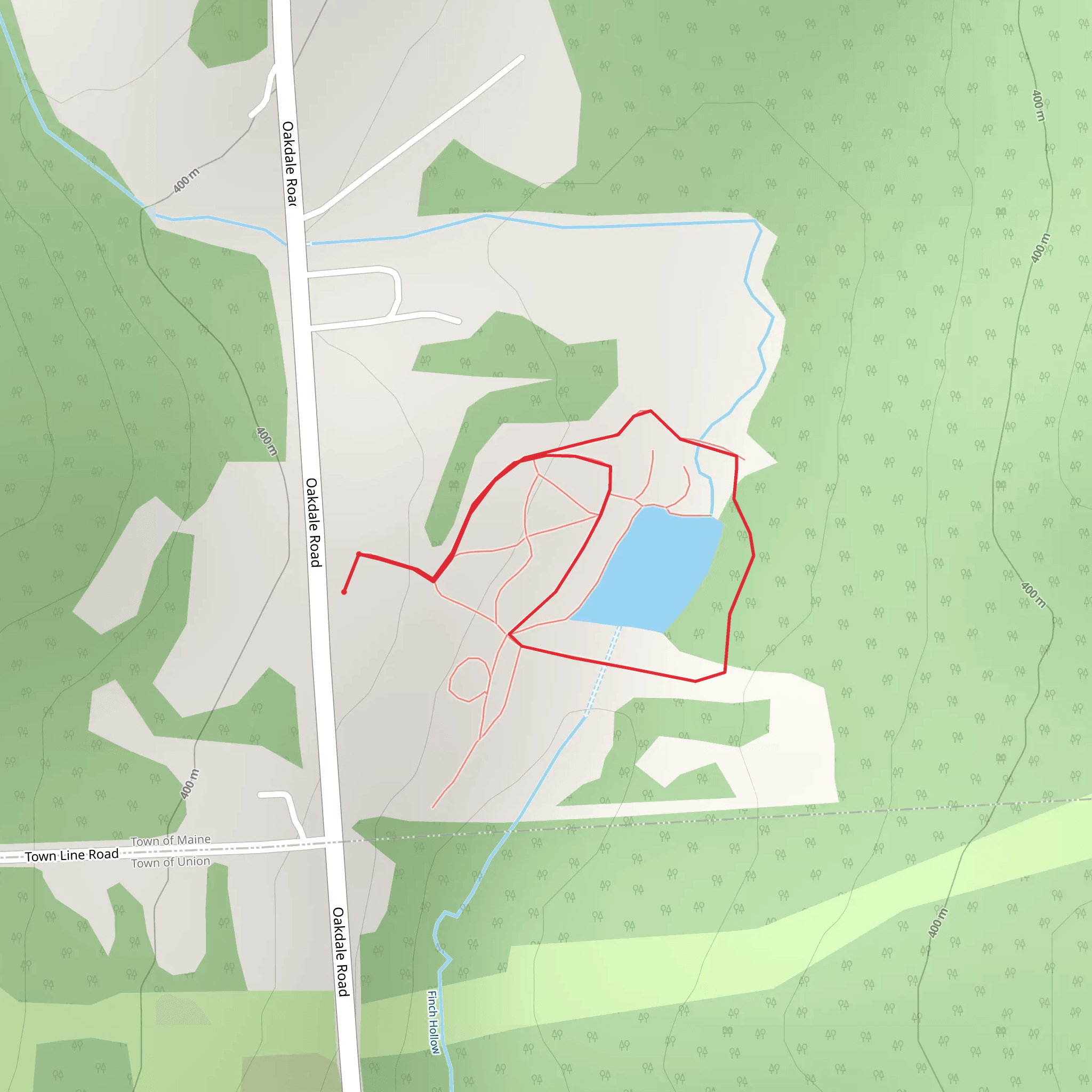 Oakdale Road East Loop mobile static map