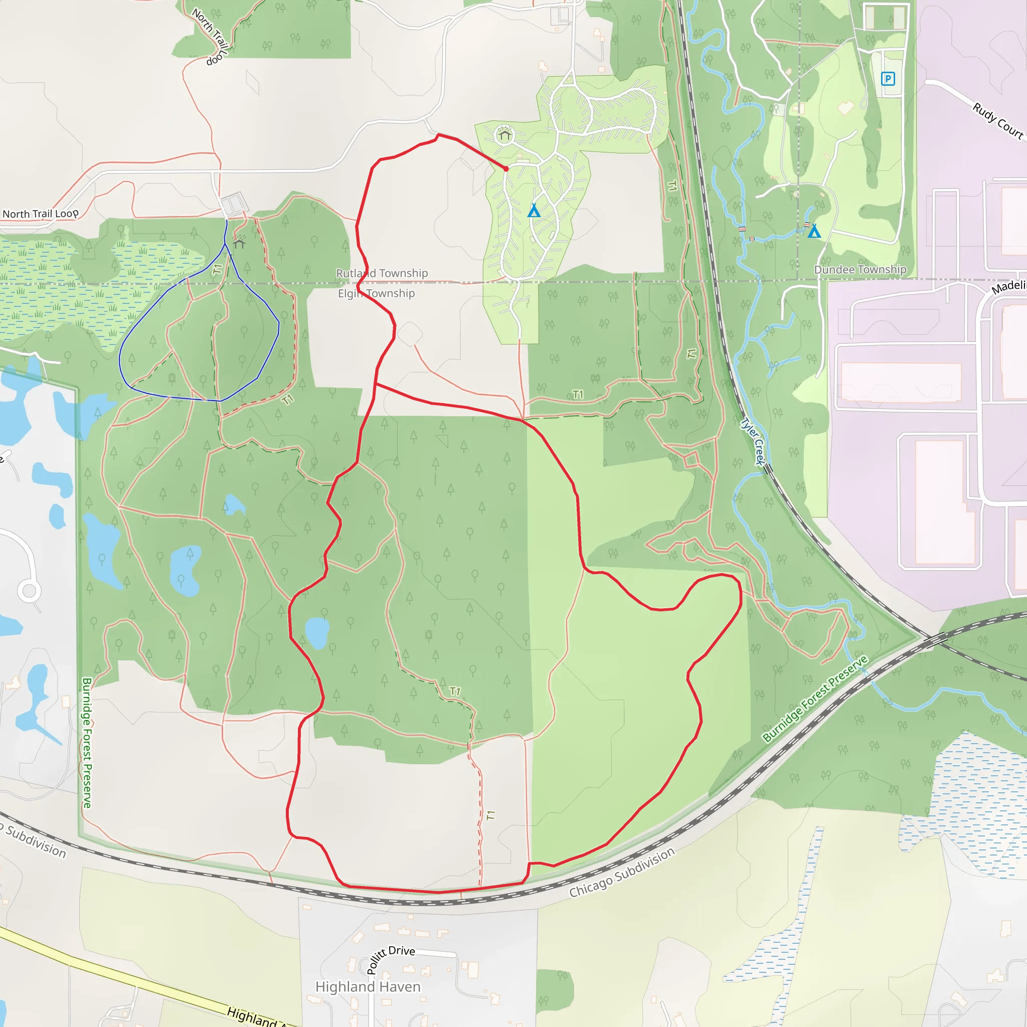 Paul Wolff Campground Loop - South mobile static map