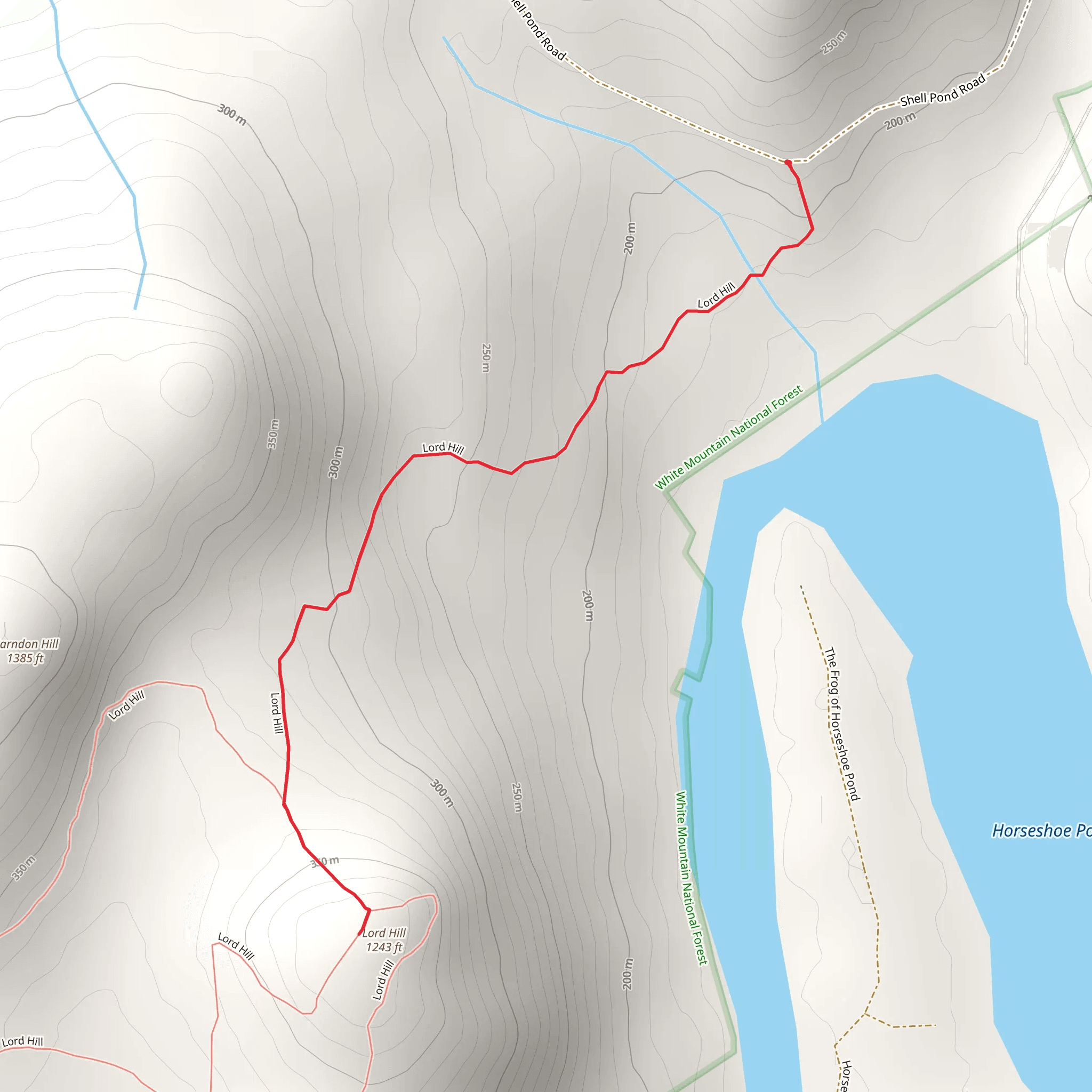 Lord Hill Trail mobile static map