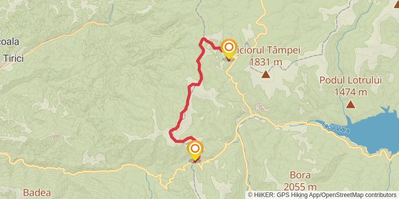 Trans Carpathian Hike alt 2 Map