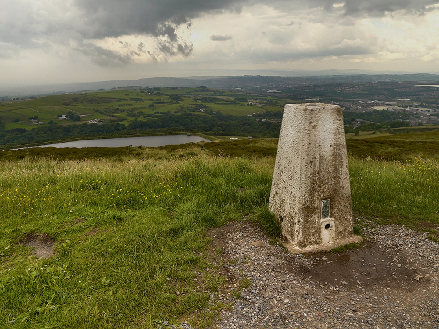 An image depicting the trail Darwen Hill and Tower Loop and its surrounding area.