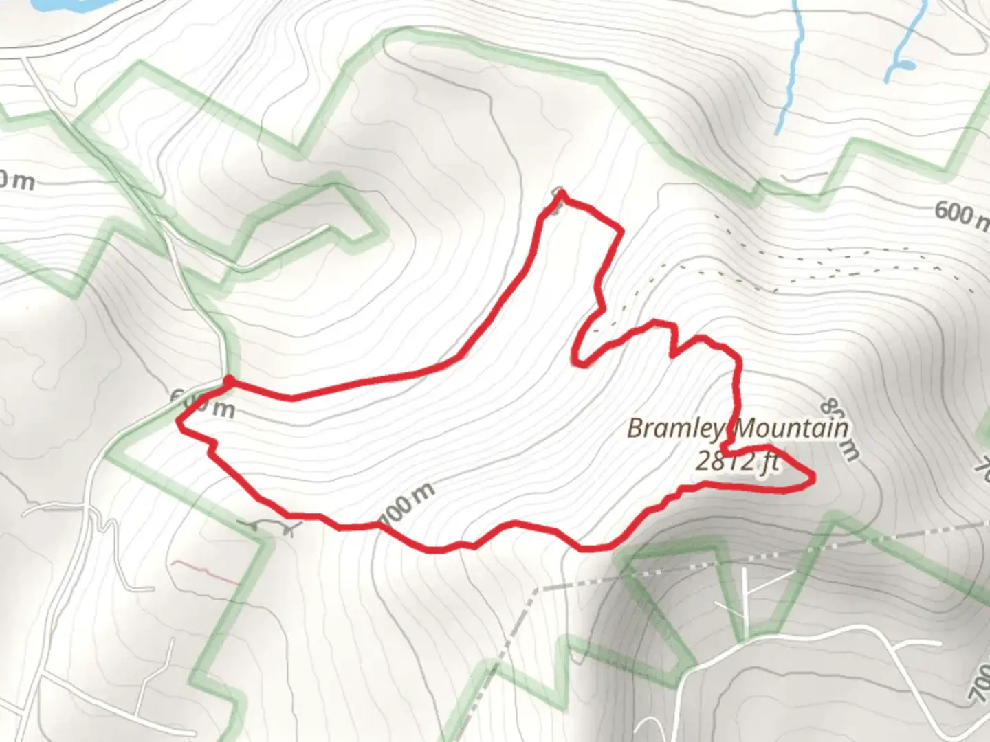 An image depicting the trail Bramley Summit Trail and its surrounding area.
