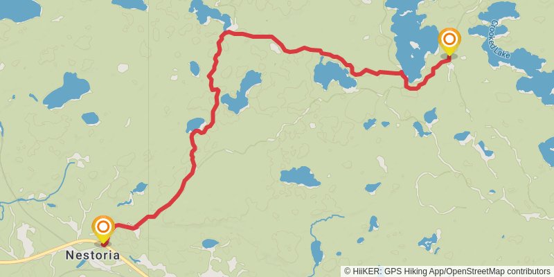 North Country Trail - Michigan Northwest stage 15 Map