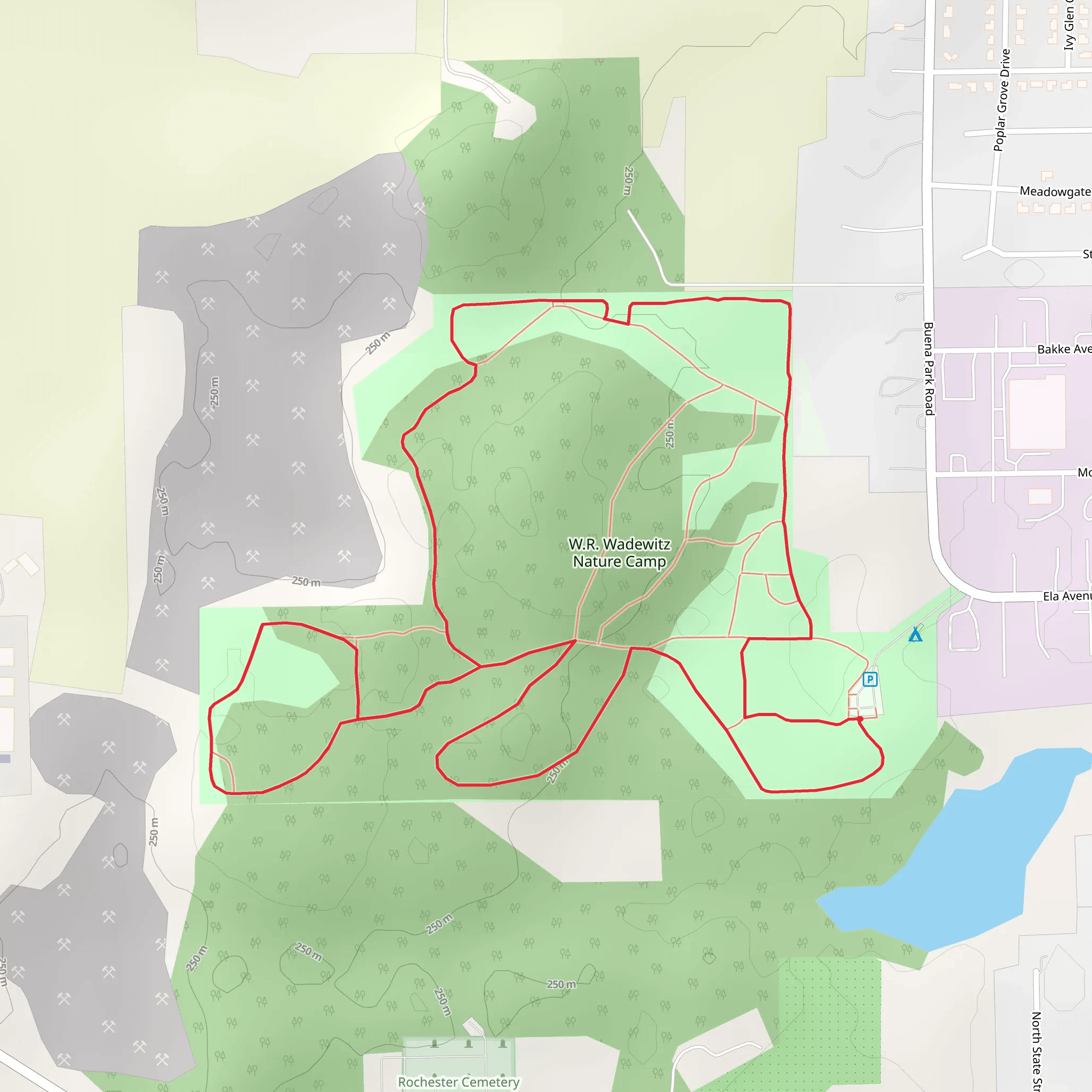 W R Wadewitz Nature Camp Loop mobile static map
