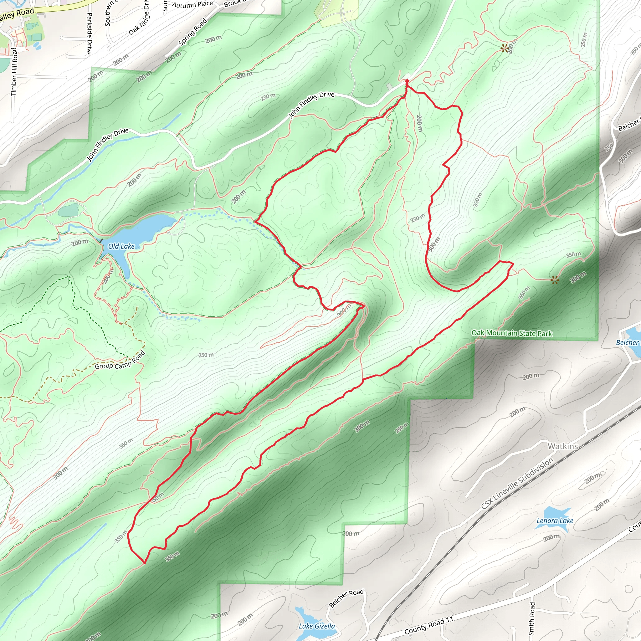 Blue and White Loop mobile static map