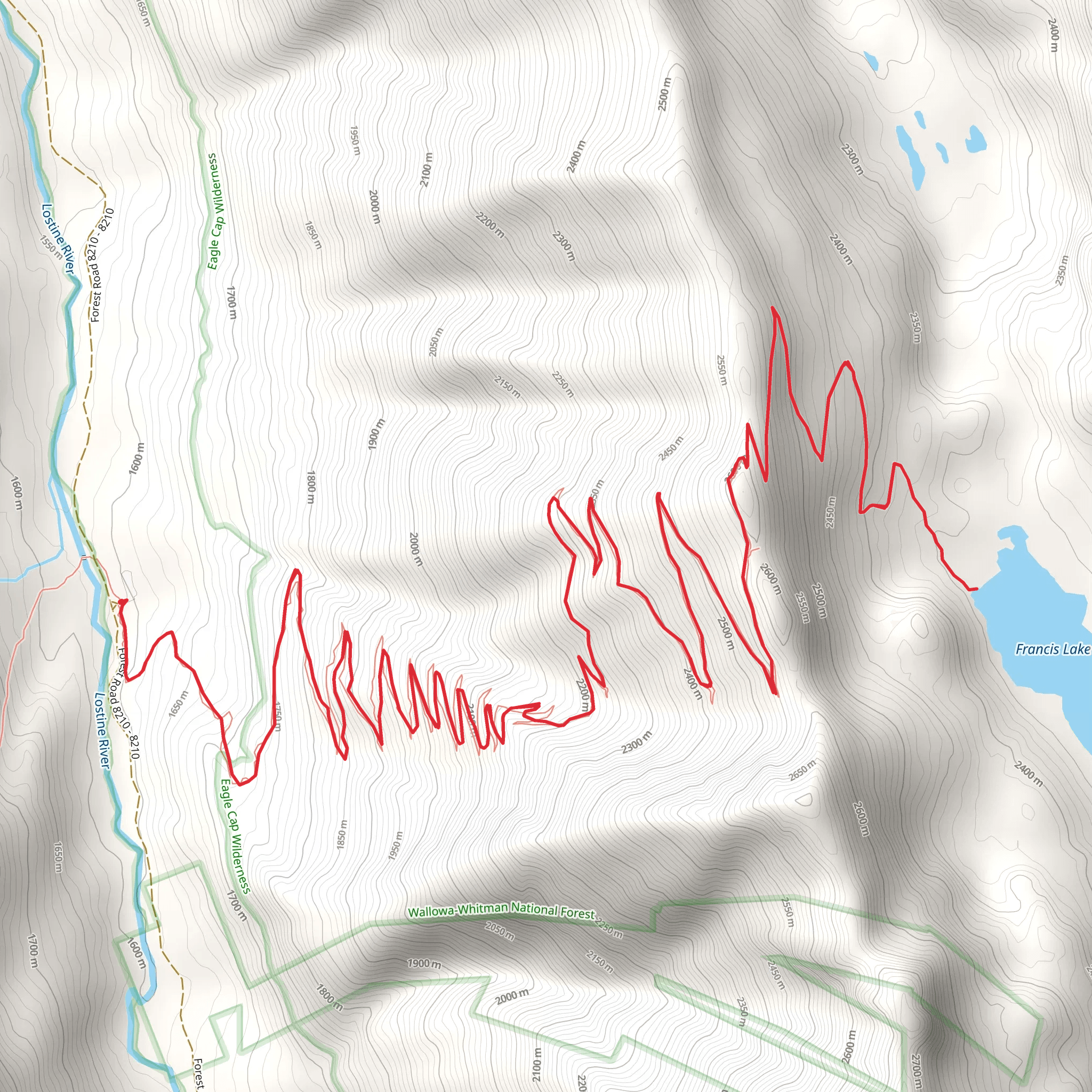 Francis Lake mobile static map
