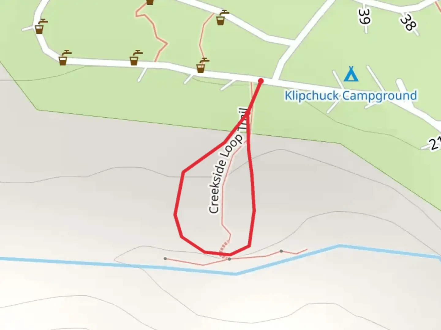 An image depicting the trail Klipchuck Trail and its surrounding area.
