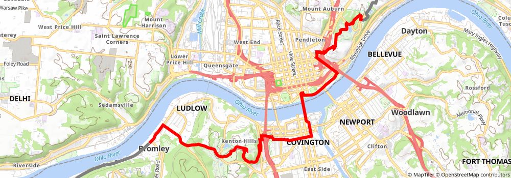 American Discovery Trail South Route stage 86 Map