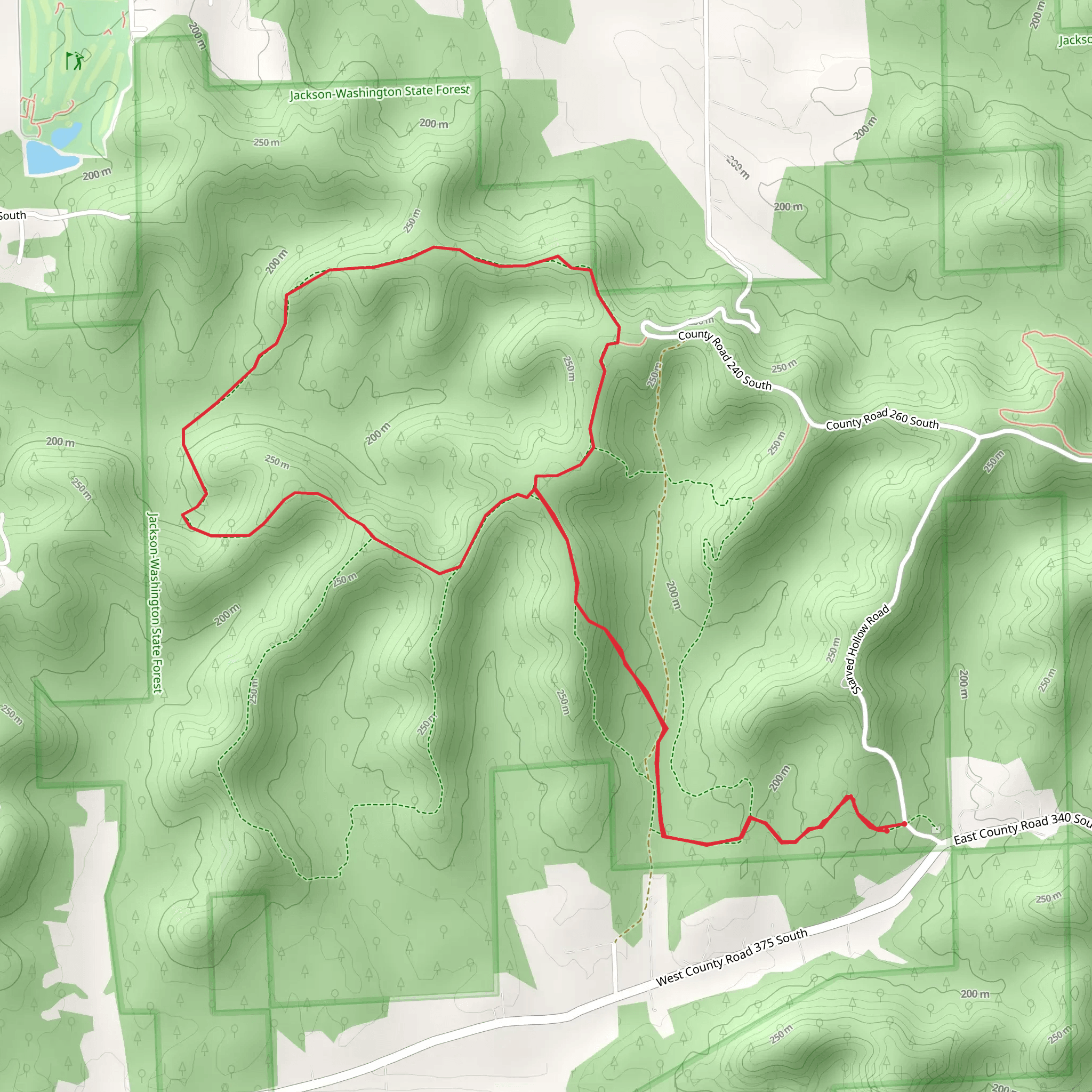 Horse Loop Trail mobile static map