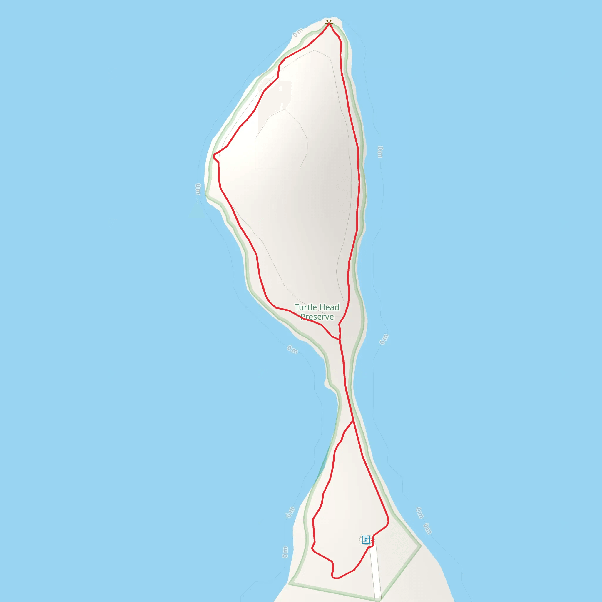 Turtle Head Loop mobile static map