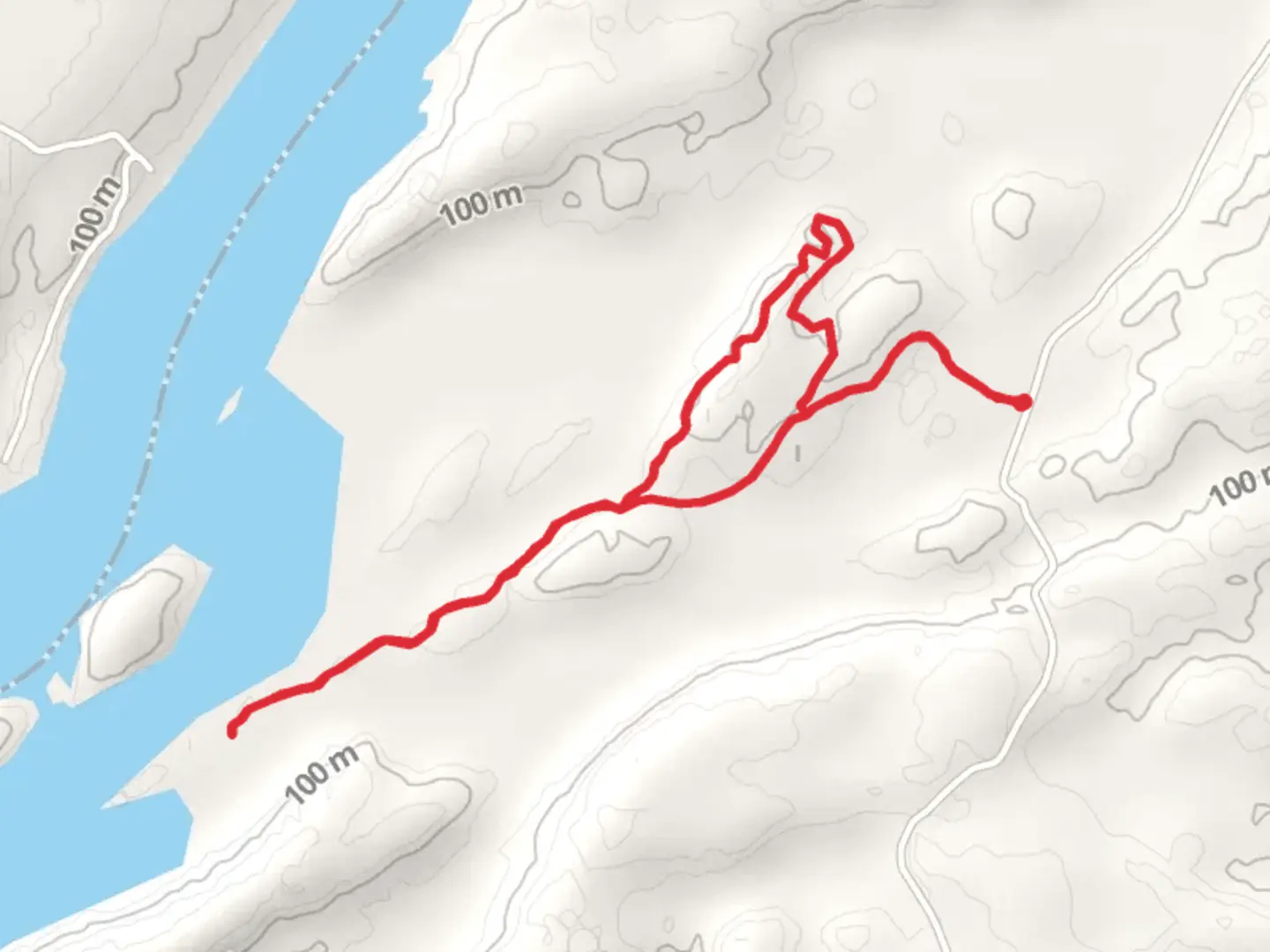 An image depicting the trail Butterfield Lake Loop and its surrounding area.
