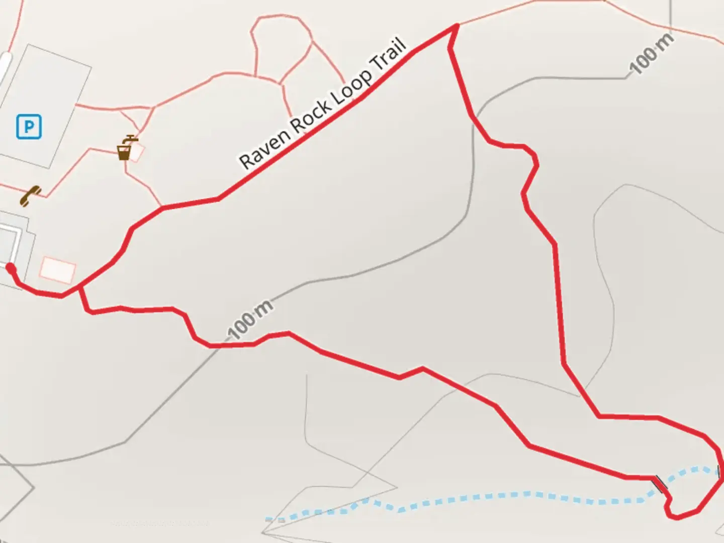 An image depicting the trail Raven Rock and American Beech Nature Loop Trail and its surrounding area.